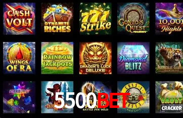 Tabela RTP dos jogos de cassino da 5500bet